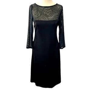 Vintage Carol Anderson Beaded Mesh Evening Dress